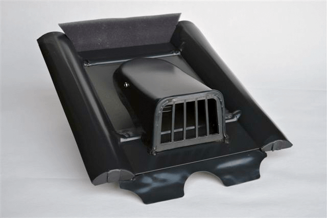 Ventilatore piatto Marzari, tipo calcestruzzo, grigio nero