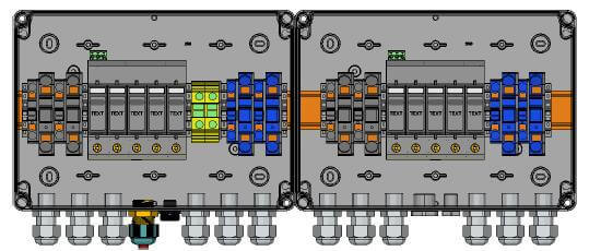 Phoenix contatto protezione da sovratensione CC Tipo II, 4 MPP, terminali