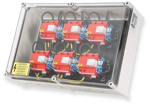 enwitec protezione da sovratensione DC Tipo I+II MPPT, terminali