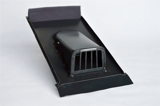 Ventilatore piatto Marzari, tipo universale, nero-grigio